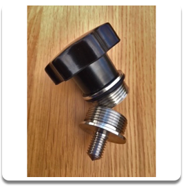IN STOCK Boiler cap base with bakelite knob & O-ring